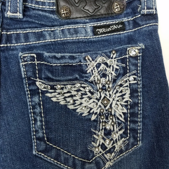 Missme skinny Jean's chrust wings pocket size  26 - Picture 6 of 8